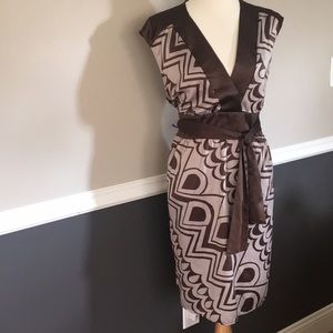 Brown sleeveless dress